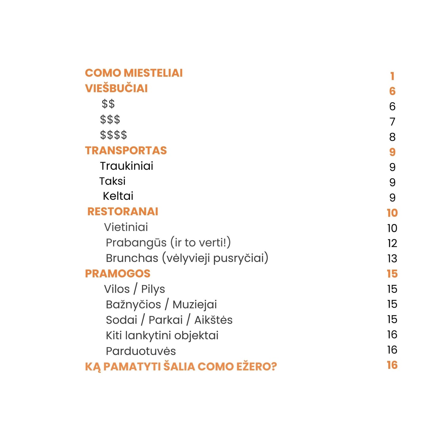 Komo ežeras | Miesto gidas